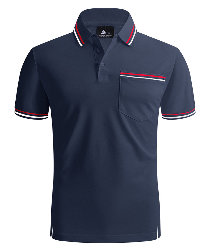 ZITY Men's Solid Color Dri Fit Sports Polo Shirt-CEMPO02412