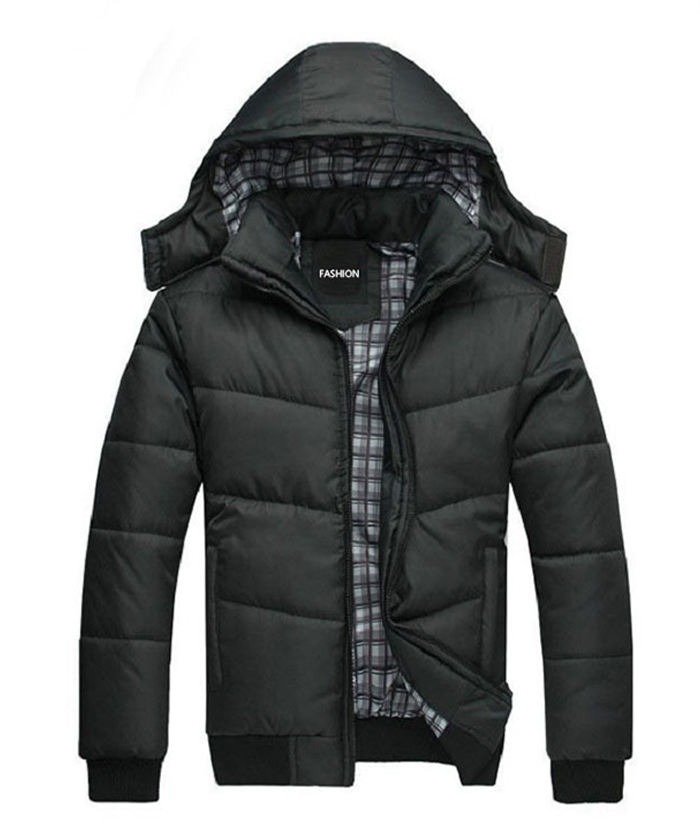 Wholesale Men's Black Full Zipper Insulated Jacket | Zitysports