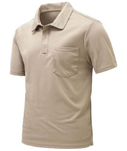 ZITY Men's Button Up Quick Dri Casual Polo Shirt-CEMPO03494