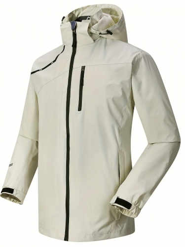 G Men’s Outdoor Waterproof Windproof Softshell Jacket Single-Layer Hiking Coat