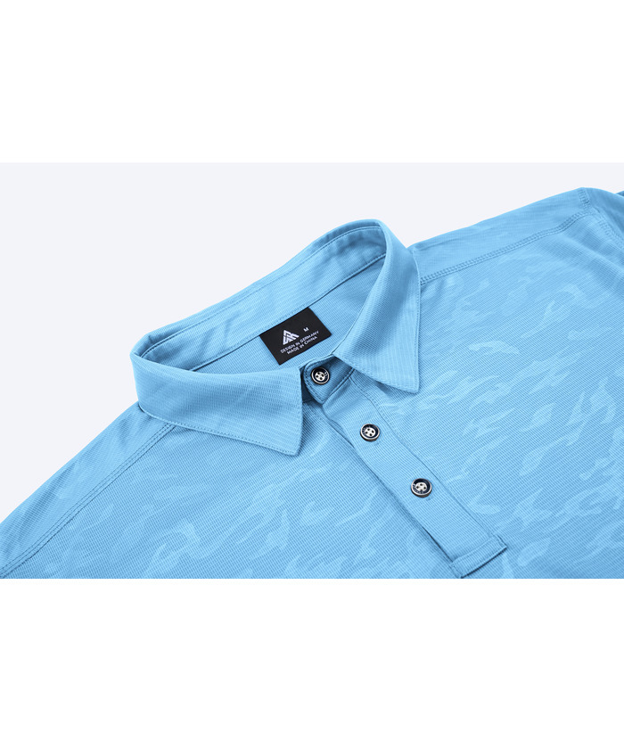 ZITY Men's Casual Breathable Fit Flowing Clond Pattern Golf Polo Shirt-ZPK007197 | Zitysports