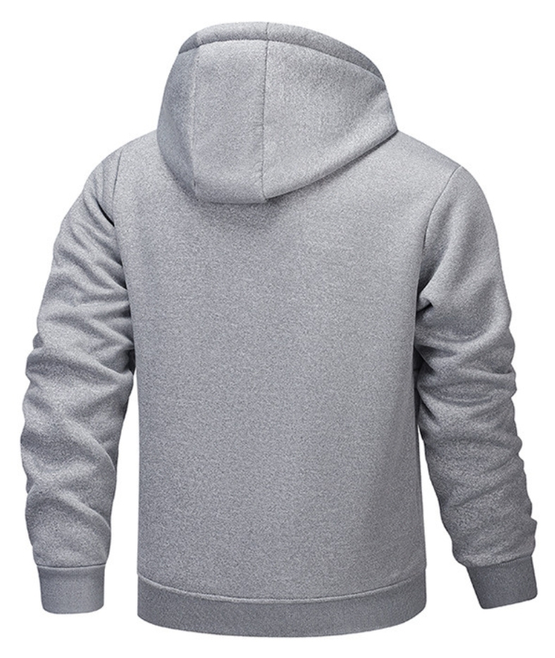 ZITY Men's Fleece Jacket Side Pocket with Zipper Casual Hoodie-DUMFH04877 | Zitysports