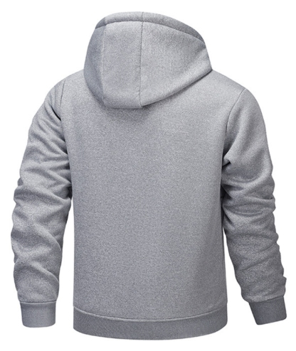ZITY Men's Fleece Jacket Side Pocket with Zipper Casual Hoodie-DUMFH04877 | Zitysports