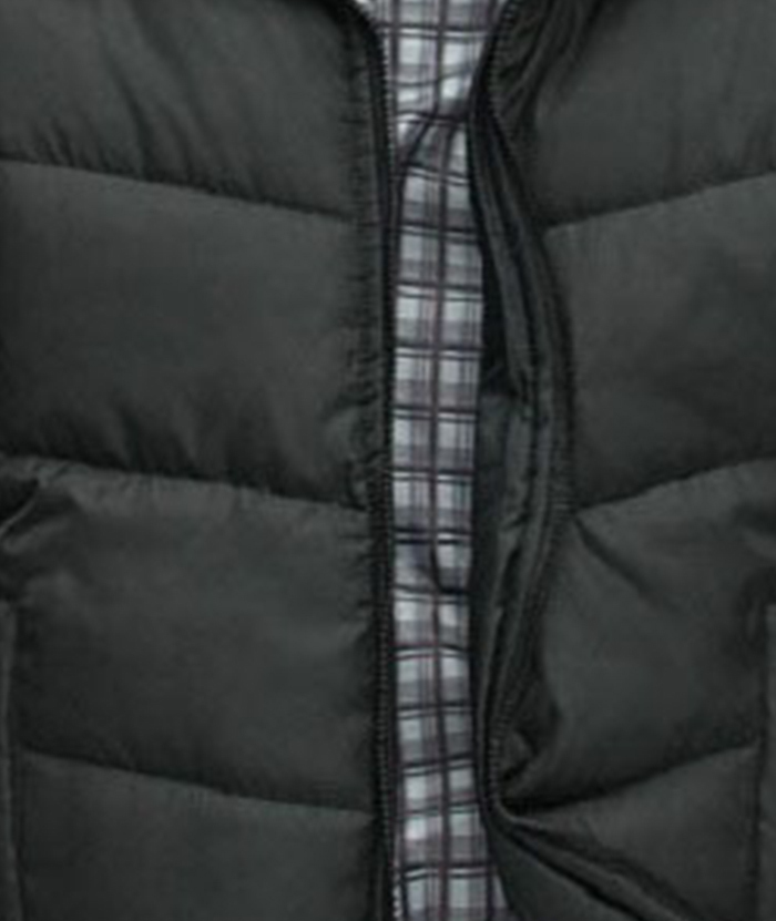 ZITY Men's Black Full Zipper Insulated Jacket-DUMCO05531