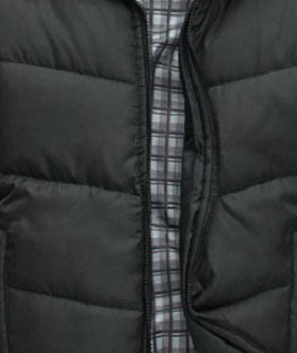 ZITY Men's Black Full Zipper Insulated Jacket-DUMCO05531