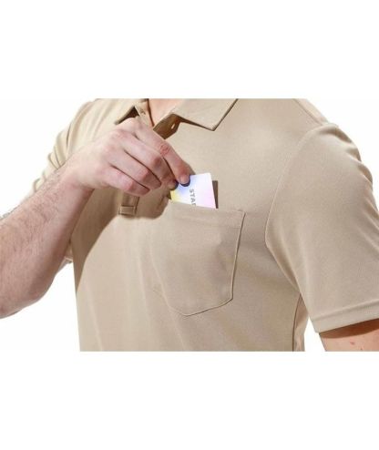 ZITY Men's Button Up Quick Dri Casual Polo Shirt-CEMPO03494