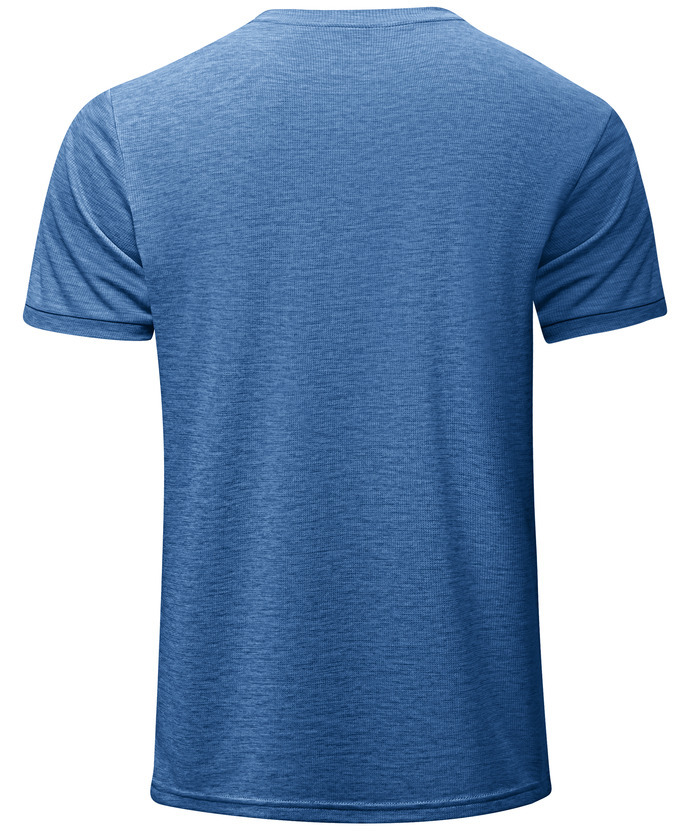 ZITY Men's Dri Fit Button Up Summer T-Shirt-CUMSS01366