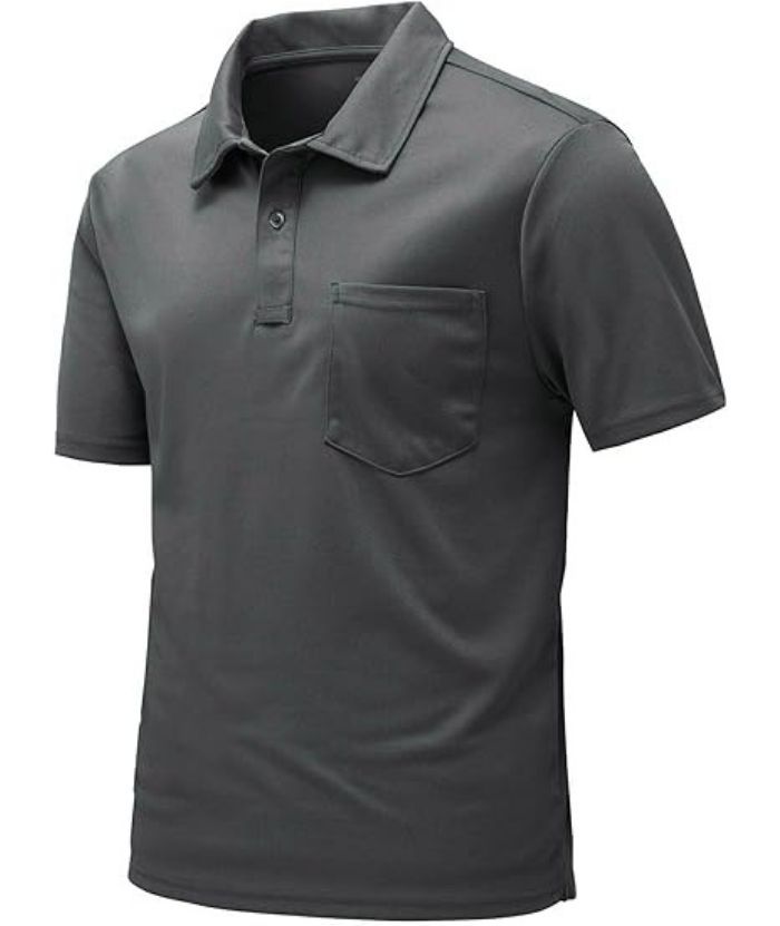 ZITY Men's Button Up Quick Dri Casual Polo Shirt-CEMPO03494