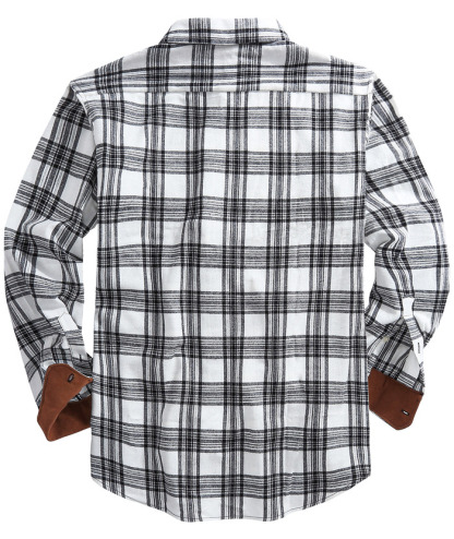 ZITY Men's Plaid Button Up Shirt with Flap Pocket Spring Fall Top-ZPK006565 | Zitysports