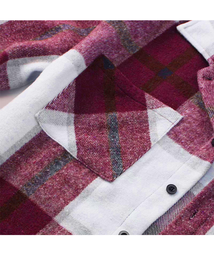 ZITY Men's Button-Up Slim Fit Plaid Flannel Shirt-DUMLT05330|Zitysports