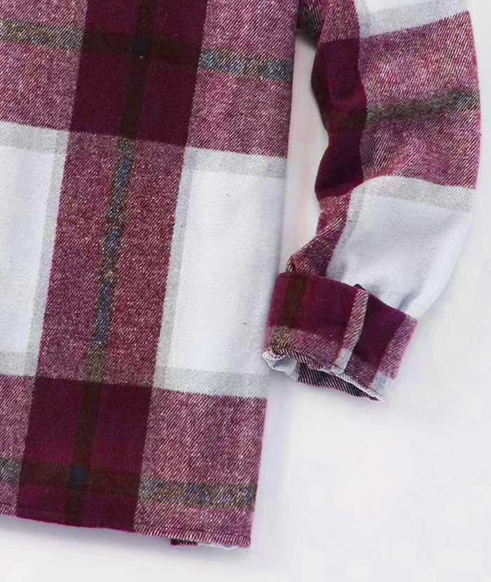 ZITY Men's Button-Up Slim Fit Plaid Flannel Shirt-DUMLT05330|Zitysports