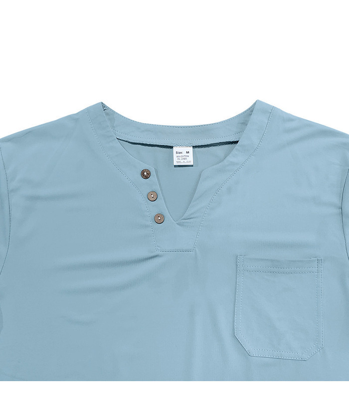 ZITY Men's Summer Casual V-Neck Slim Short Sleeved Trendy T-shirt-ZPK010594|Zitysports