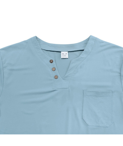 ZITY Men's Summer Casual V-Neck Slim Short Sleeved Trendy T-shirt-ZPK010594|Zitysports