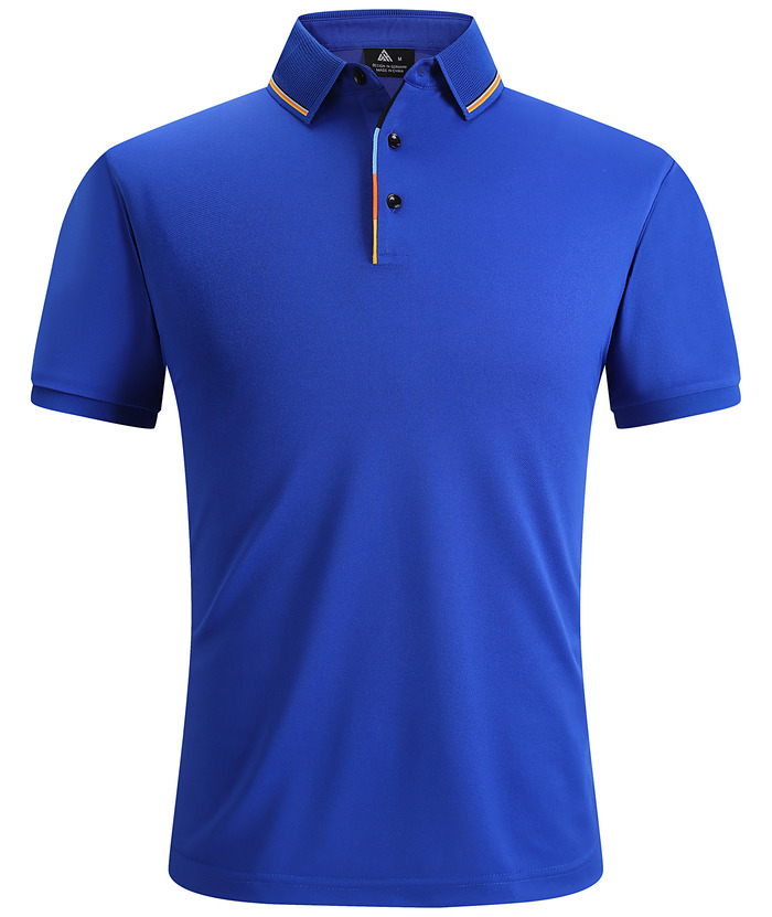 Men's Solid Color Slim Fit Performance Polo Shirt-ZPK007837