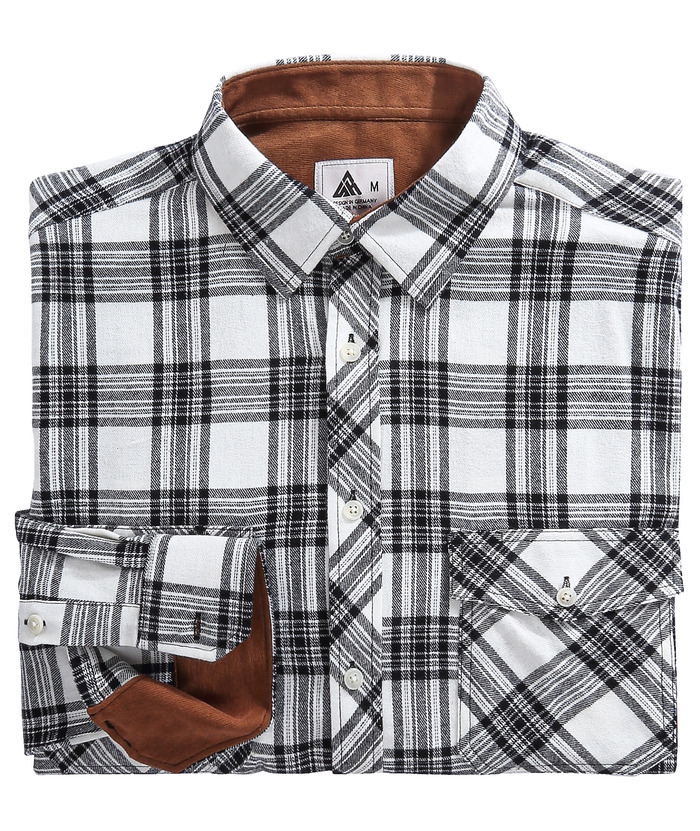 ZITY Men's Plaid Button Up Shirt with Flap Pocket Spring Fall Top-ZPK006565 | Zitysports