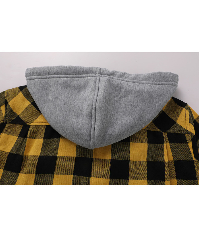 ZITY Men's Casual Soft Solid Flannel Long Sleeve Plaid Flannel Shirt-ZPK006234 | Zitysports