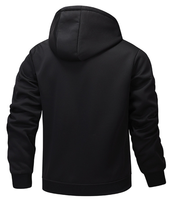 ZITY Men's Fleece Jacket Side Pocket with Zipper Casual Hoodie-DUMFH04877 | Zitysports