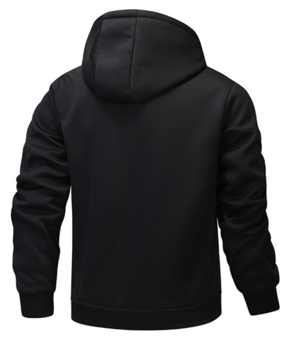 ZITY Men's Fleece Jacket Side Pocket with Zipper Casual Hoodie-DUMFH04877 | Zitysports