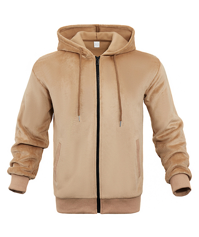 Wholesale Men's Full Zipper Long Sleeve Fleece Hoodie | Zitysports