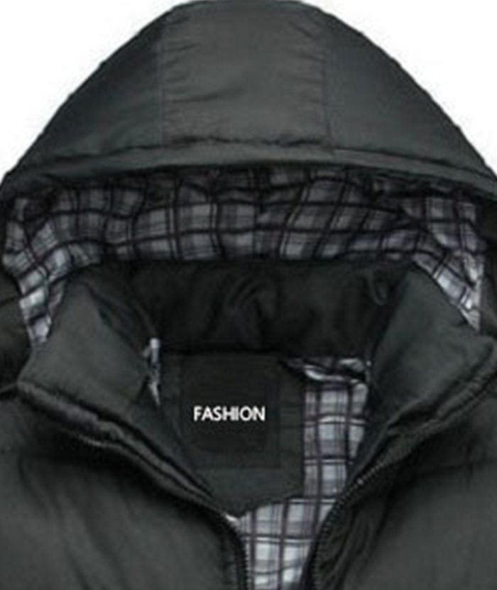 ZITY Men's Black Full Zipper Insulated Jacket-DUMCO05531