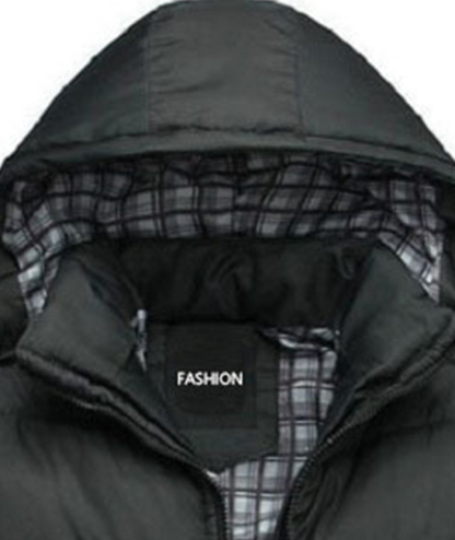 ZITY Men's Black Full Zipper Insulated Jacket-DUMCO05531