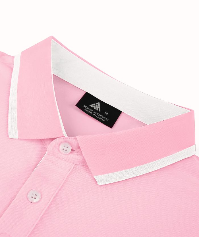 ZITY Men's Slim Fit Button Up Golf Polo Shirt-CEMPO04037