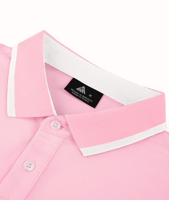 ZITY Men's Slim Fit Button Up Golf Polo Shirt-CEMPO04037