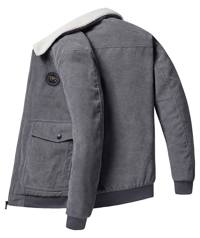 ZITY Men's Cotton Full Zipper Fleece Jacket-DUMCO05533