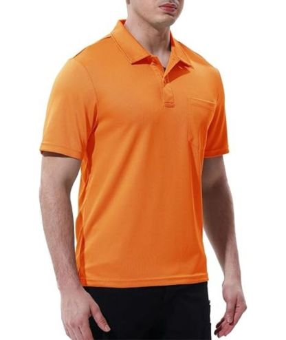 ZITY Men's Button Up Quick Dri Casual Polo Shirt-CEMPO03494