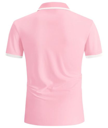 ZITY Men's Slim Fit Button Up Golf Polo Shirt-CEMPO04037