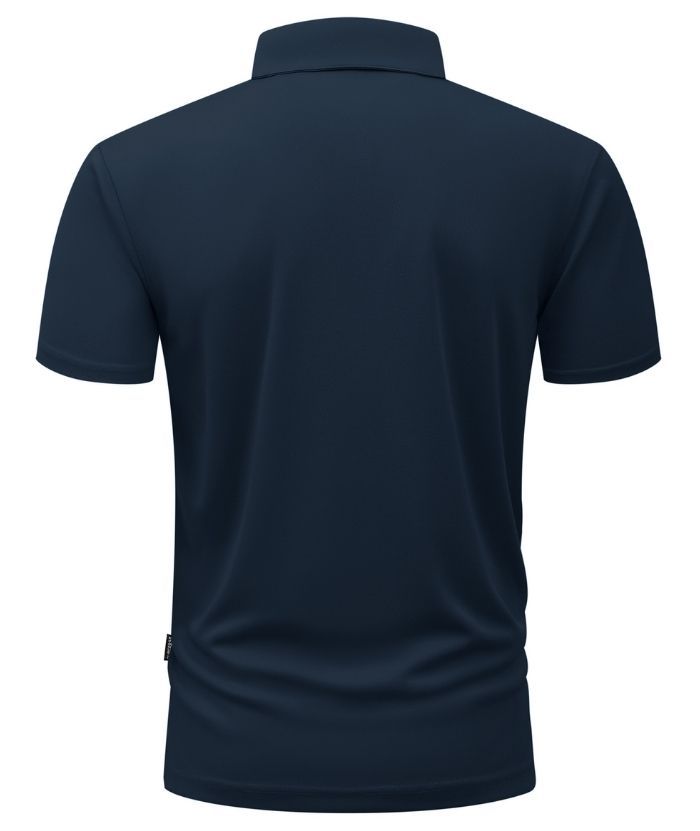 ZITY Men's Button Up Slim Fit Polo Shirt-CUMPO05188