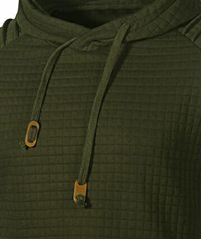 ZITY Men's Fashion Solid Color Casual Slim Fit with Kangaroo Pocket Hoodie-DUMFH05019|Zitysports