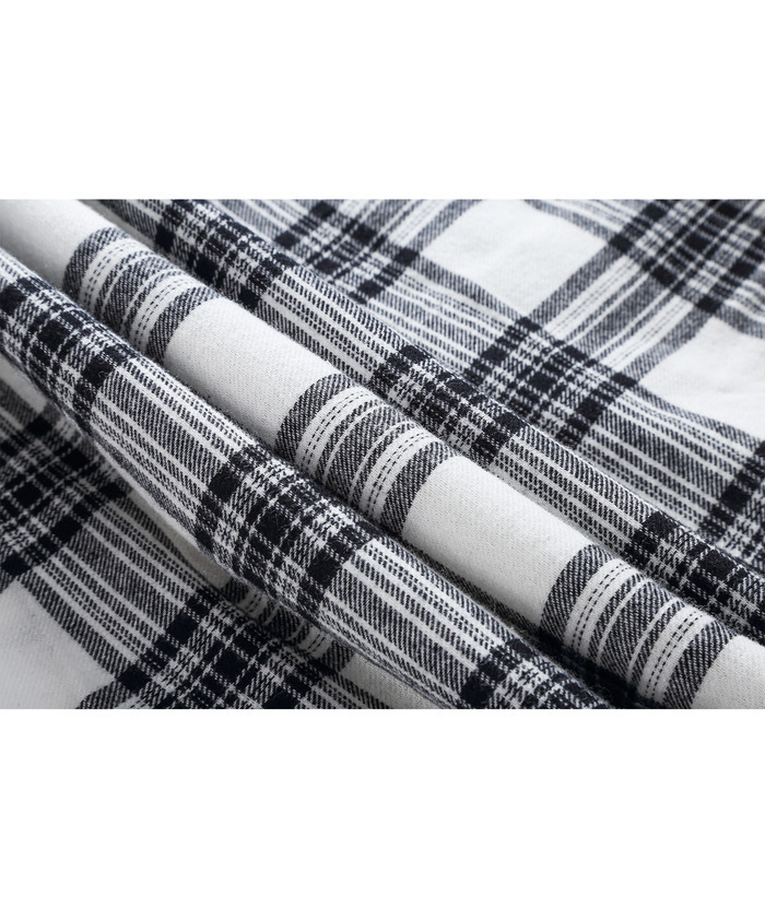 ZITY Men's Plaid Button Up Shirt with Flap Pocket Spring Fall Top-ZPK006565 | Zitysports