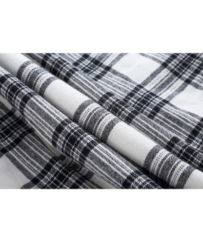 ZITY Men's Plaid Button Up Shirt with Flap Pocket Spring Fall Top-ZPK006565 | Zitysports