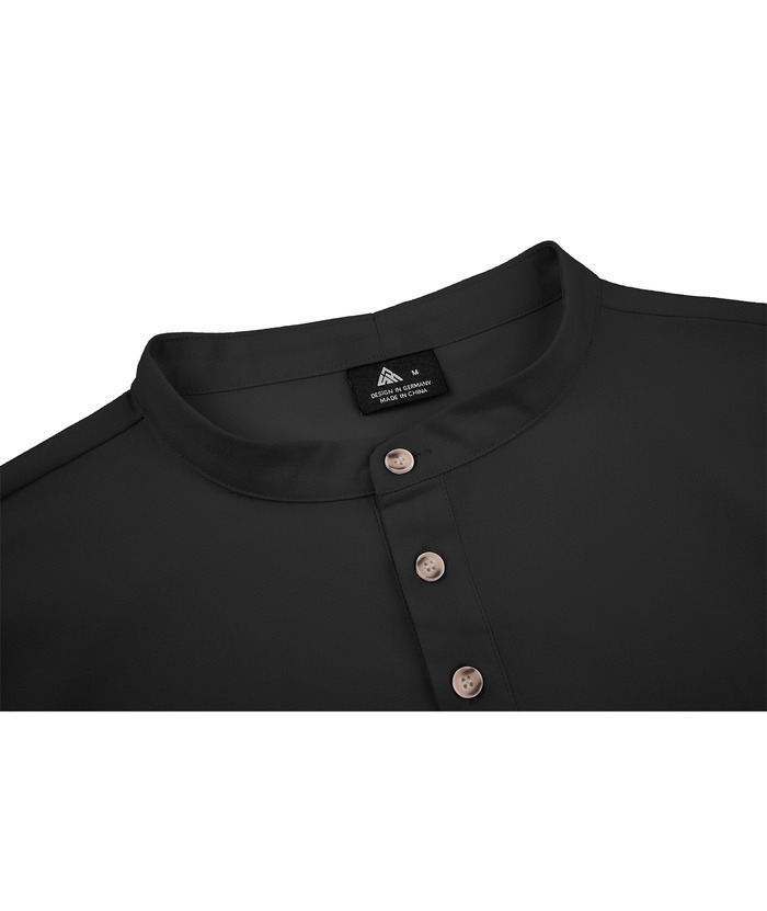 ZITY Men's Dri Fit Summer Henley T-Shirt-CUMSS01288
