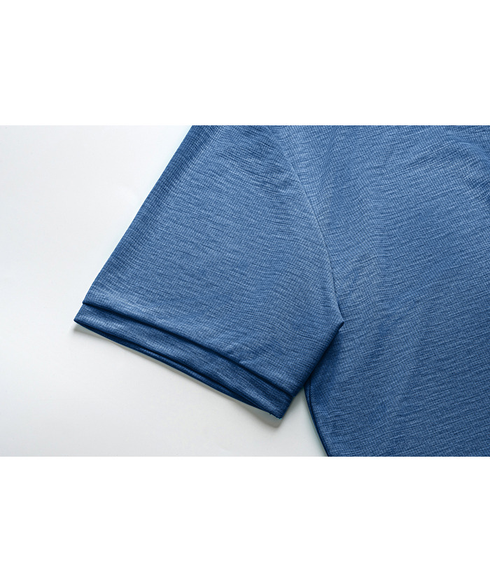 ZITY Men's Dri Fit Button Up Summer T-Shirt-CUMSS01366