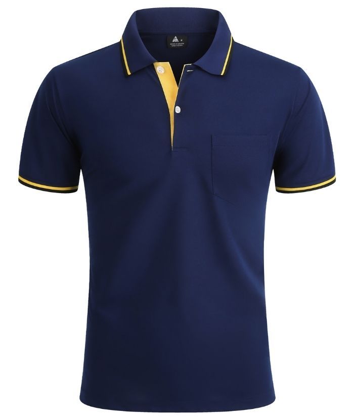 ZITY Men's Button Up Dri Fit Golf Polo Shirt-CFMPO00134
