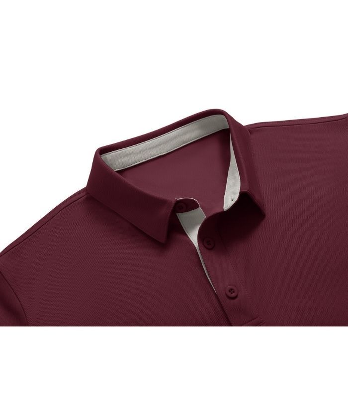 ZITY Men's Button Up Slim Fit Polo Shirt-CUMPO05188