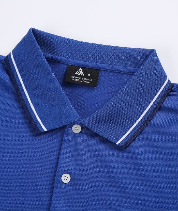 ZITY Men's Button Up Dri Fit Golf Polo Shirt-CFMPO00134