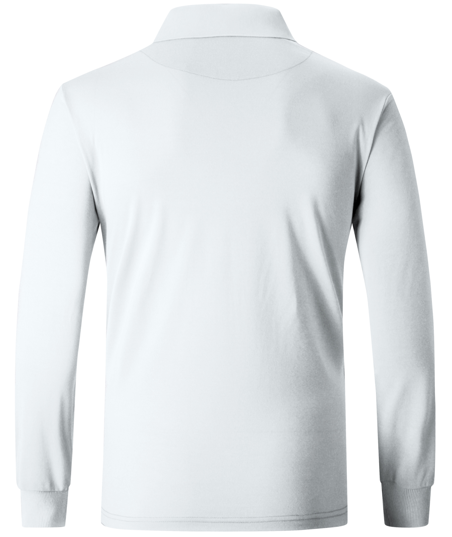 ZITY Men's Button Up Dri Fit Long Sleeve Polo Shirt-CFMPO00095