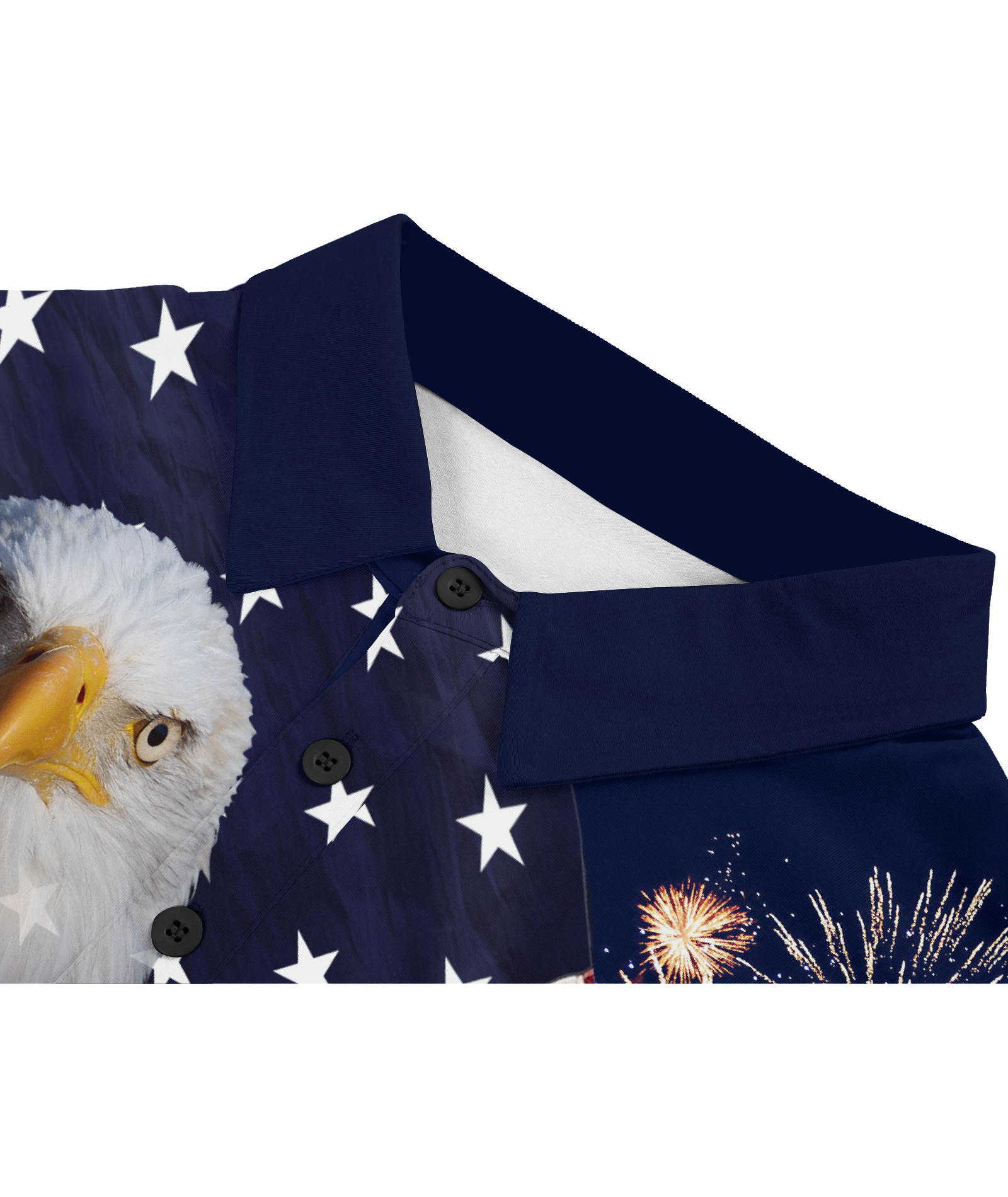 ZITY Men's American Flag Print Dri Fit Polo Shirt-CFMPO00119