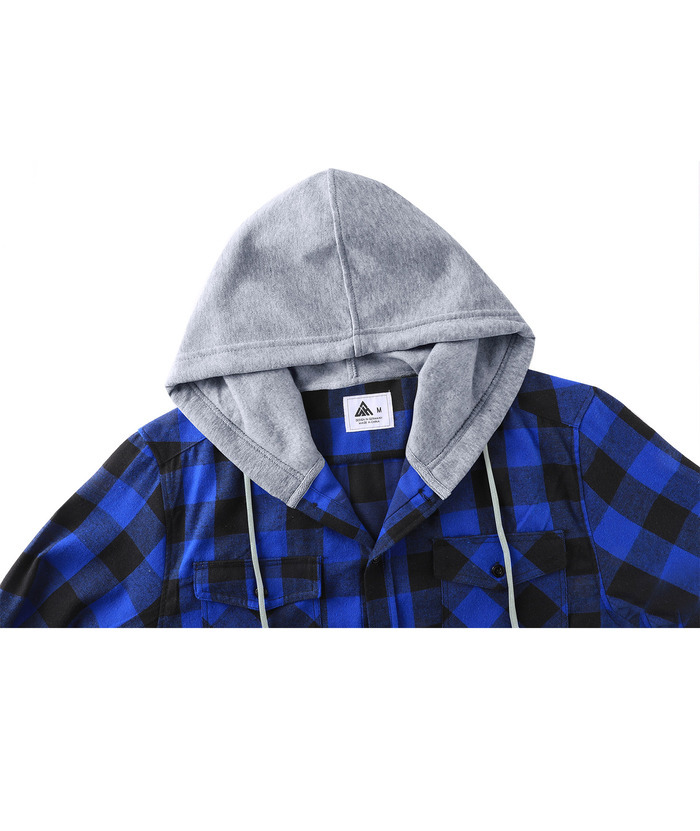 ZITY Men's Button Up Plaid Flannel Shirt-ZPK006183 | Zitysports