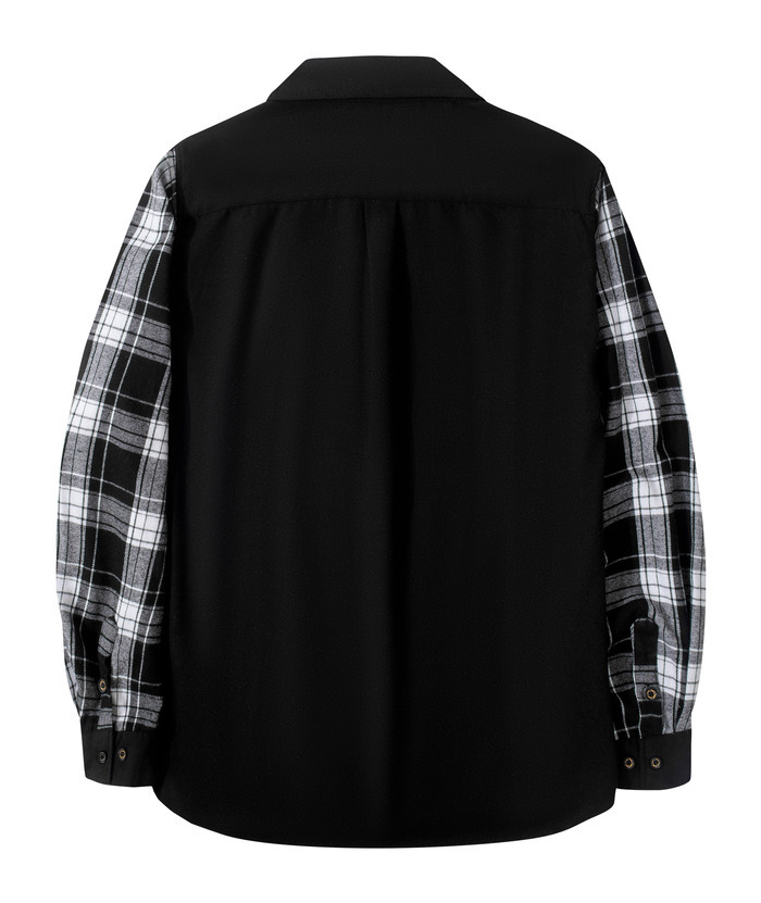 ZITY Men's Plaid Sweatshirt Button Down with Two Pocket-ZPK007276 | Zitysports