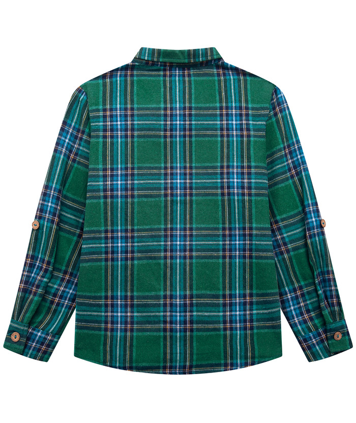 ZITY Men's Long Sleeve Casual Button Down Plaid Flannel Shirt-ZPK005339 | Zitysports