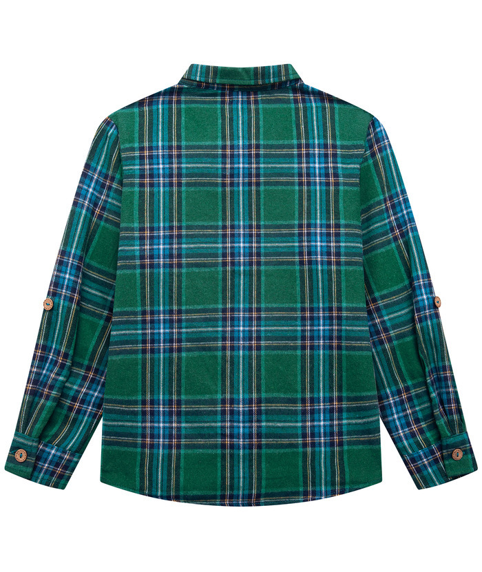 ZITY Men's Long Sleeve Casual Button Down Plaid Flannel Shirt-ZPK005339 | Zitysports