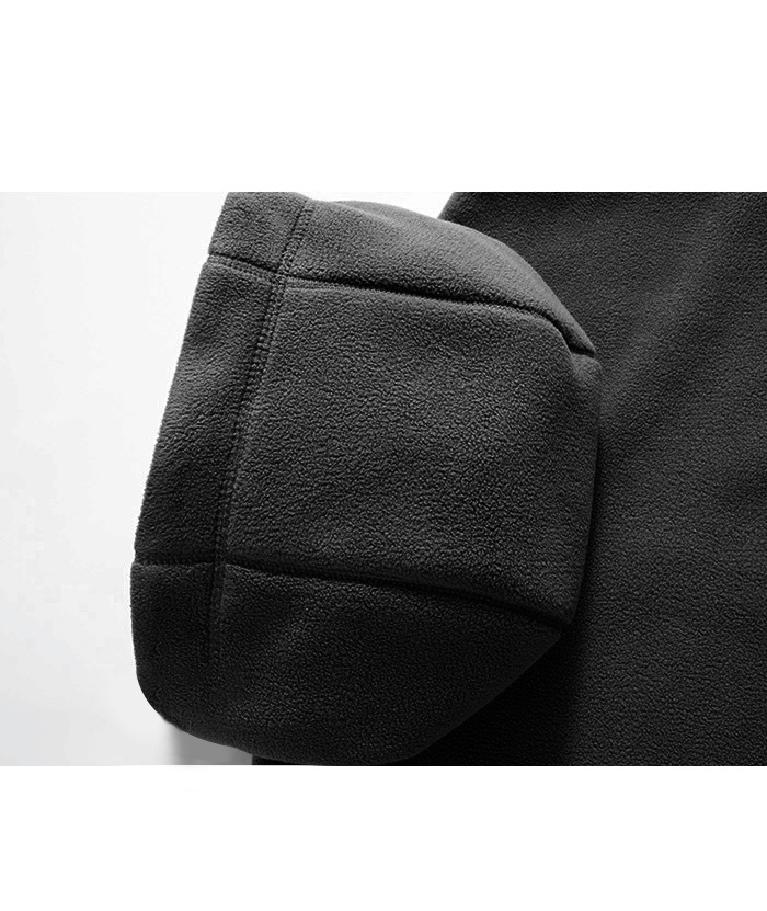 ZITY Men's Full Zipper Fleece Jacket-DUMCO05447