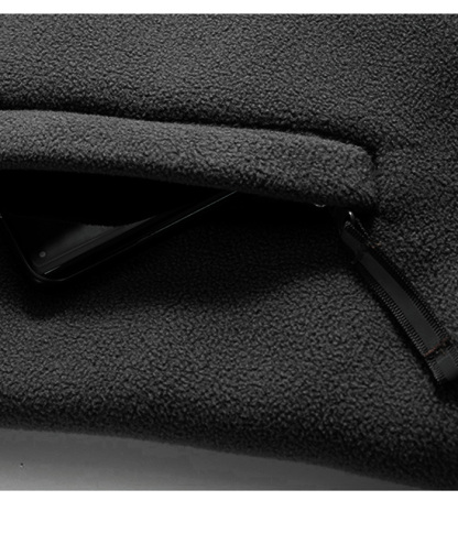 ZITY Men's Full Zipper Fleece Jacket-DUMCO05447