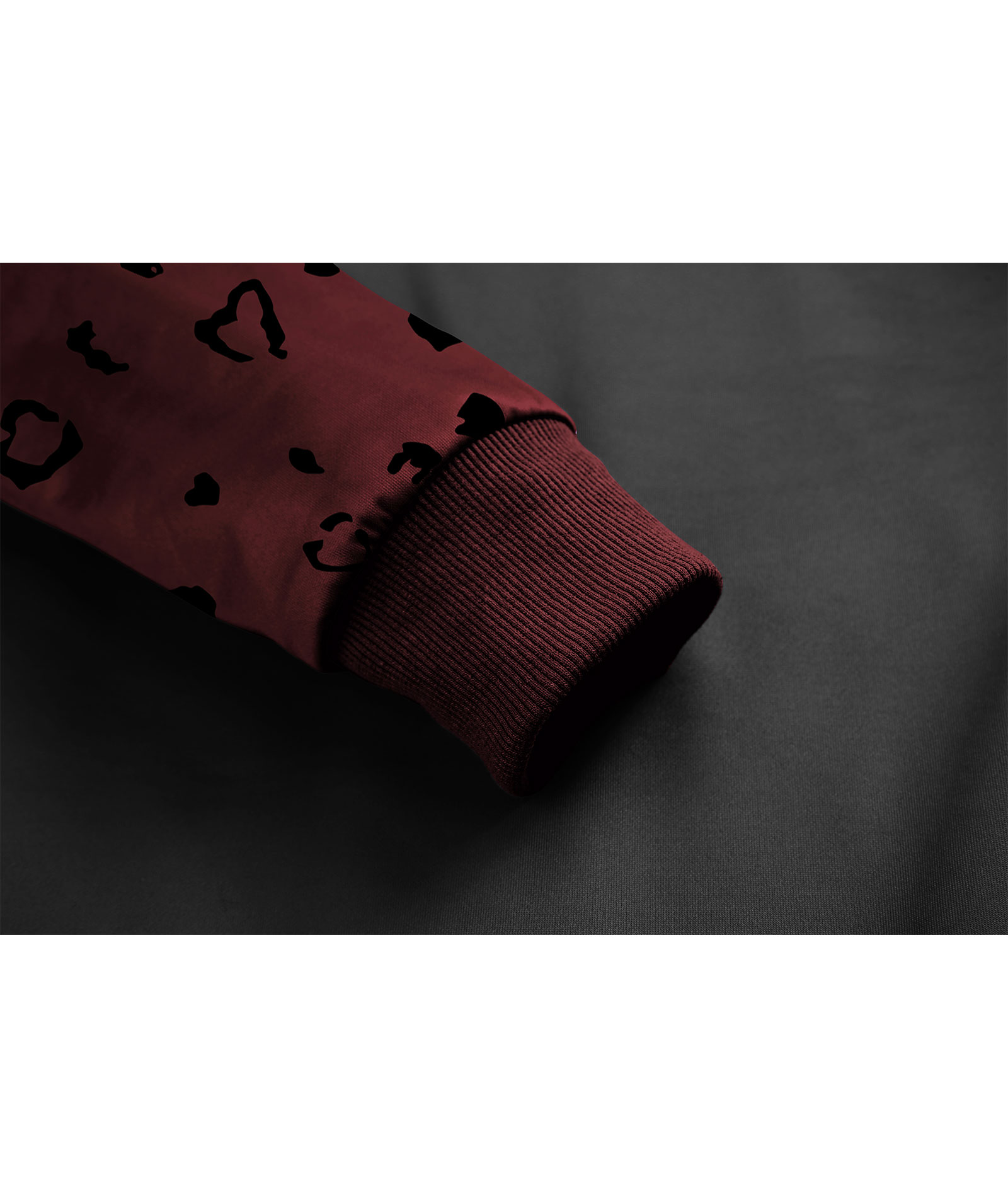 ZITY Women's Leopard Print Long Sleeve Fleece Hoodie-CUWFH01055