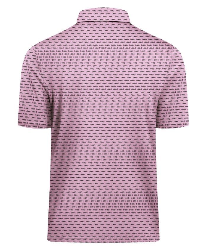ZITY Men's Button Up Slim Fit Printed Polo Shirt-CUMPO05195