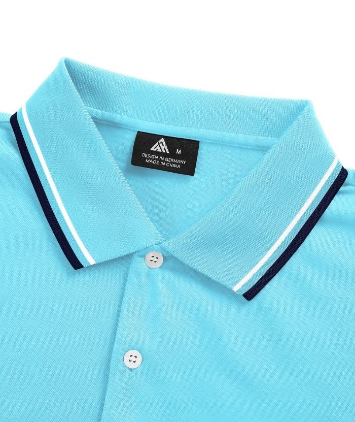 ZITY Men's Button Up Dri Fit Golf Polo Shirt-CFMPO00134